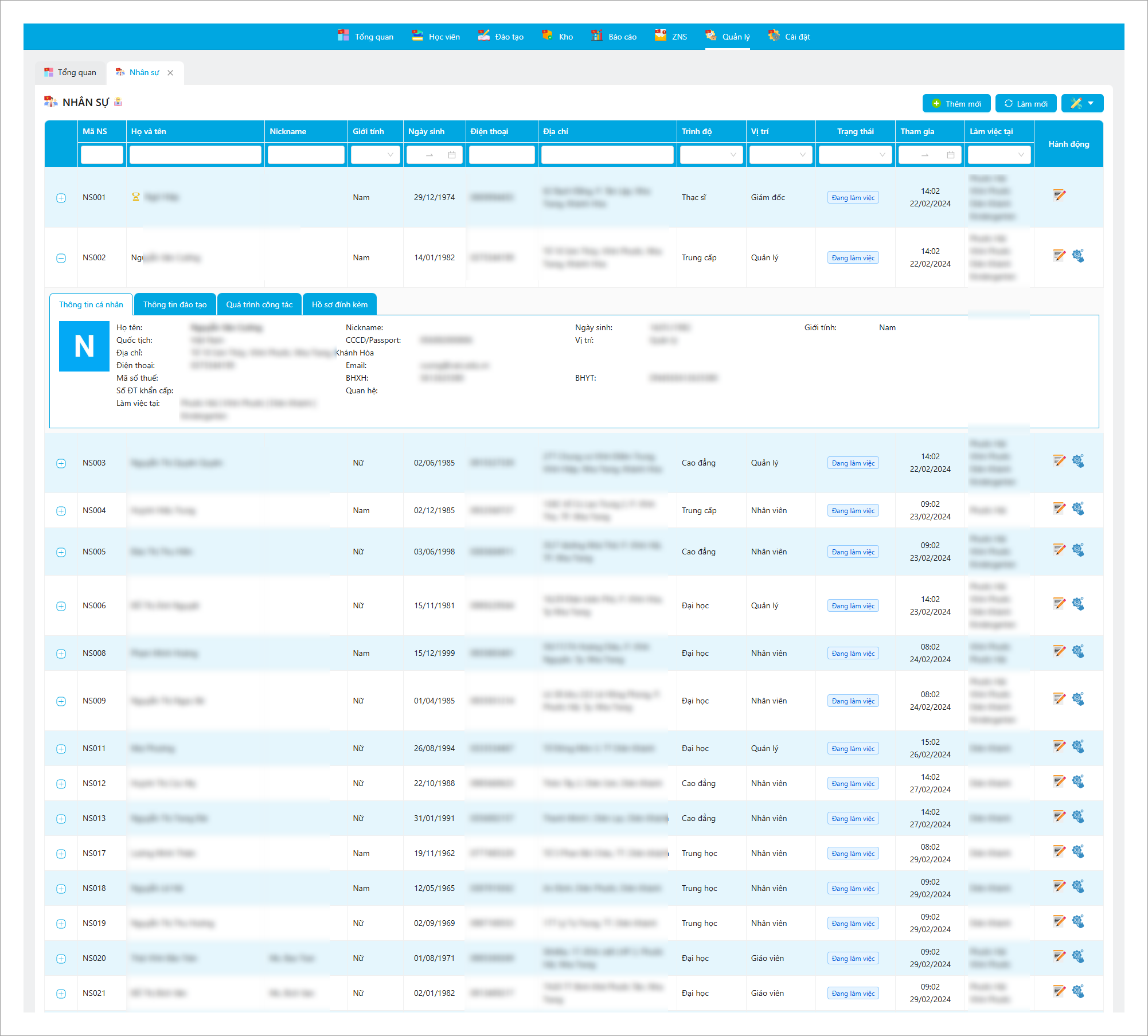 Quản lý nhân sự: Theo dõi hồ sơ, chấm công và tính lương tự động. Quản lý nhân sự: Theo dõi hồ sơ, chấm công và tính lương tự động.