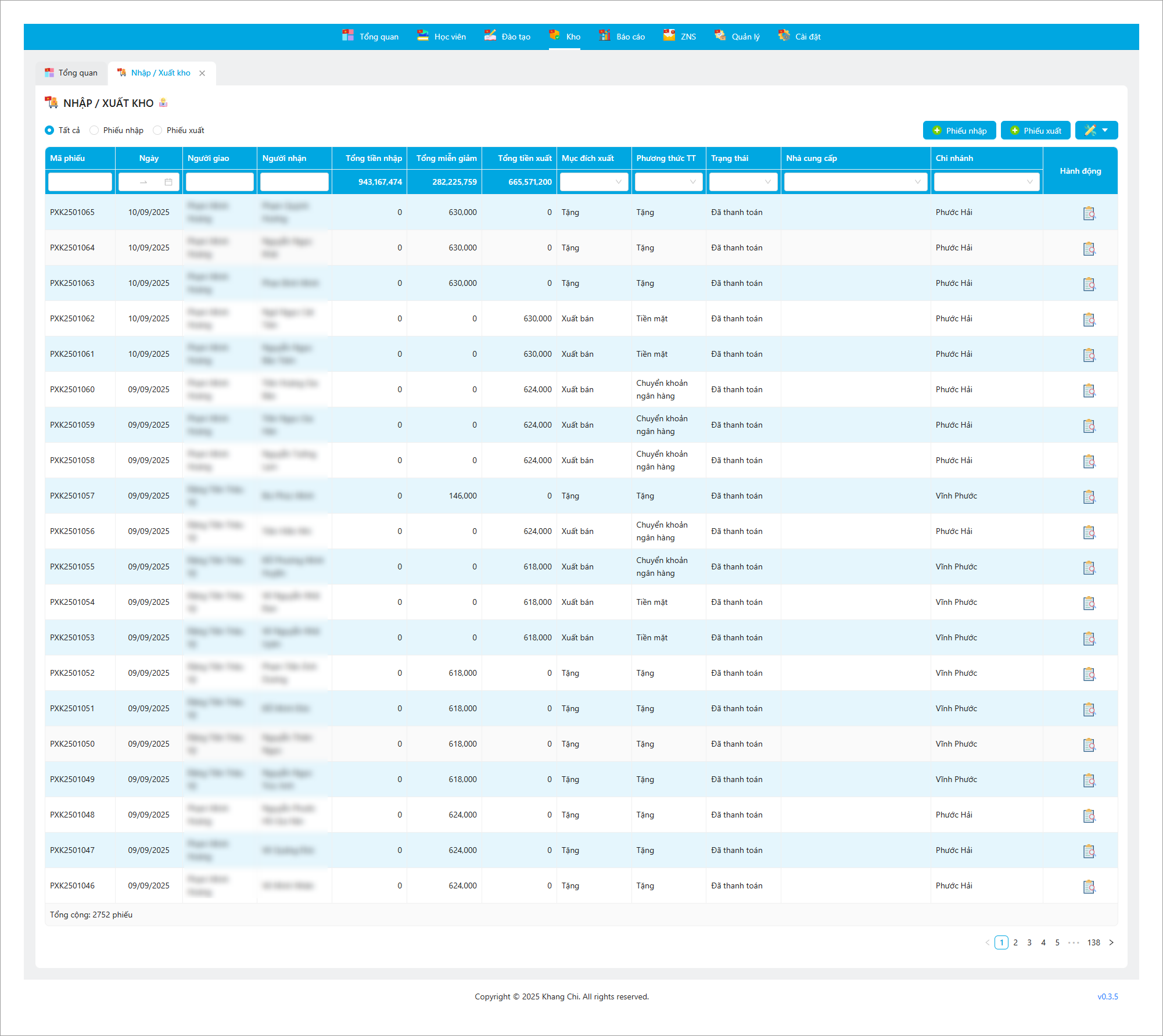 Nhập / xuất kho: Theo dõi số lượng hàng hóa nhập và xuất. Nhập / xuất kho: Theo dõi số lượng hàng hóa nhập và xuất.
